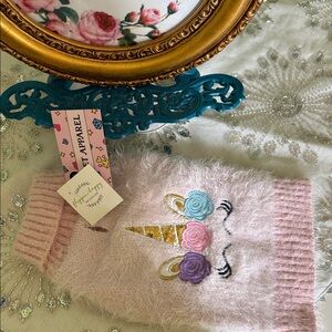 Fluffy Pink Sweater with Unicorn Design